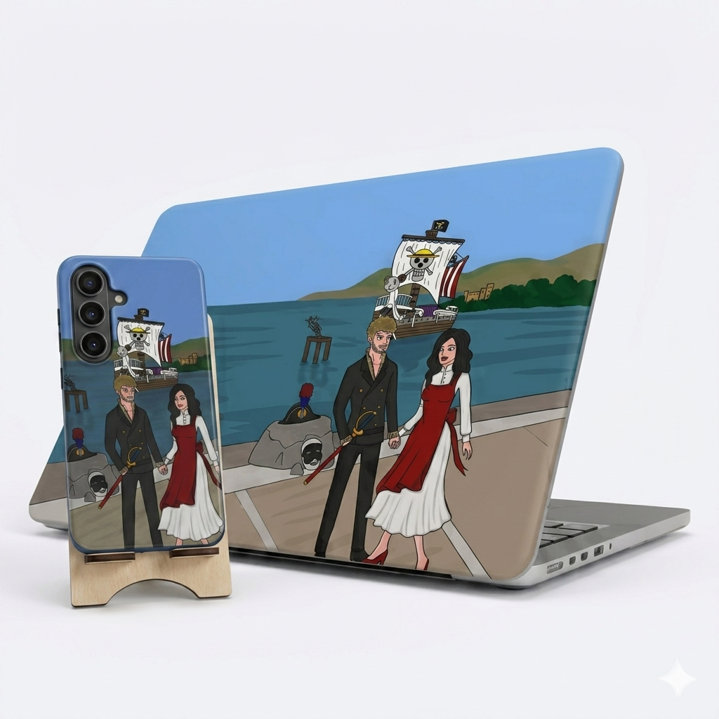 Set Scrivania Perfetta: Cover Mackbook+ Cover Telefono Samsung
